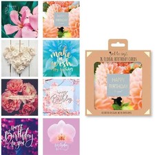 8-Pack Floral Birthday Cards
