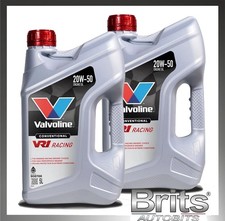 2x Valvoline VR1 Racing 20w-50