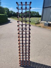 Large Cellar Wine Rack – Metal & Wood, 54-Bottle Freestanding Kitchen Storage