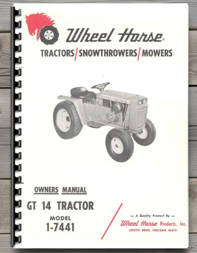 Wheel horse tractor - gt-14,