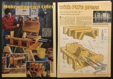 Apple Cider Press and Grinder HowTo build PLANS Wood construction