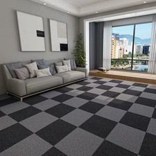 4/60pcs Carpet Tiles Commercial Retail Office Home Shop Premium Flooring 50x50cm