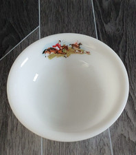 JAJ Pyrex  Tableware Tally Ho Hunting Scene Bowl - See Pics & Description