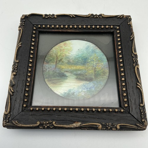 Old antique small oil - antique, painting