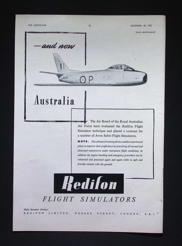 Original 1953 advert redifon - advert,