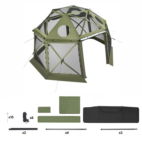 Uimoso sided pop gazebo - uimoso, 13-sided