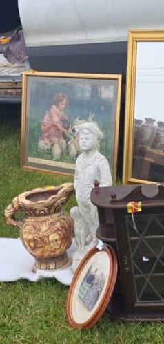 Vintage antique concrete boy - concrete,
