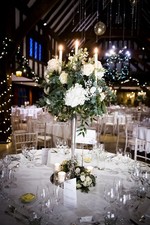 1m Tall Silver Candelabra