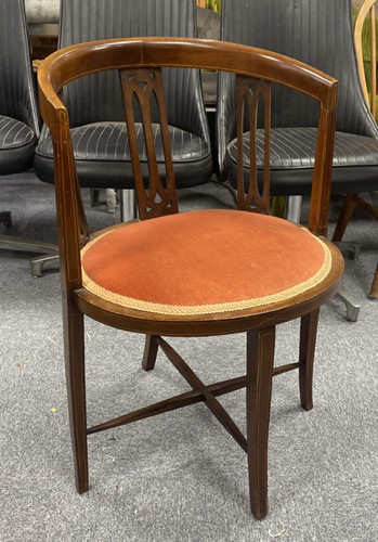 Edwardian bow back walnut - bow-back, with