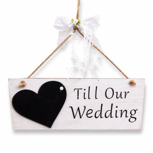 Wooden days till our - till, wedding