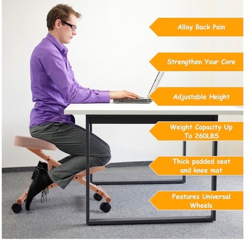 Ergonomic kneeling chair - ergonomic,