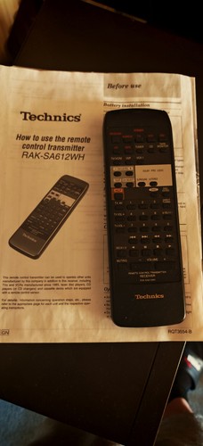 Technics remote control - technics,