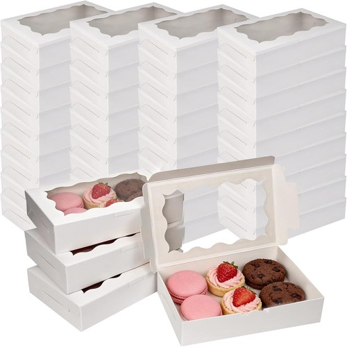 Pcs white brownie box with - 40,