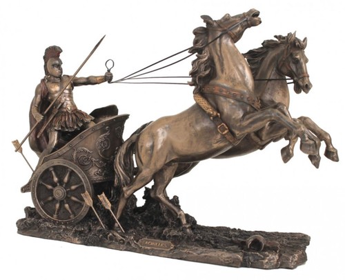 Achilles chariot bronze - achilles,