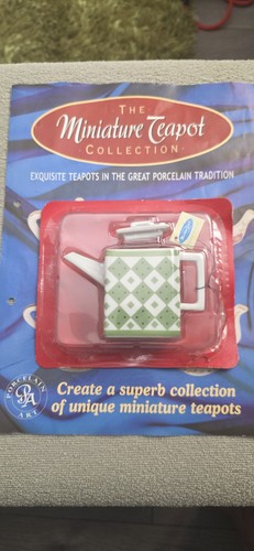 Porcelain art miniature teapot - porcelain,