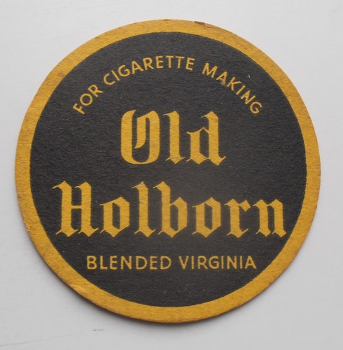 Old holborn beermat round - beermat.,