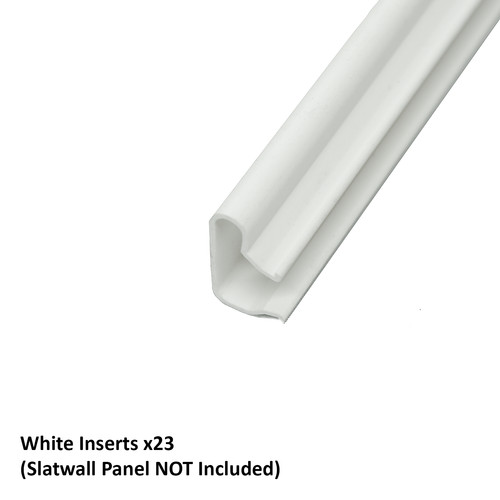 Slatwall panel pvc inserts x23 - slatwall,