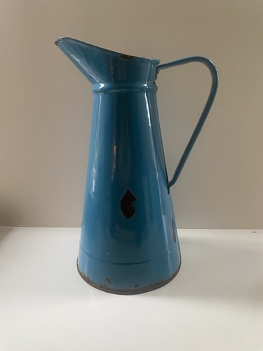 Vintage teal blue enamel - vintage,