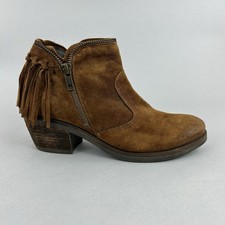 Alpe Womens Brown Suede Ankle