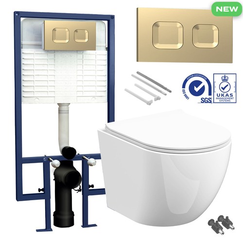 Rimless wall hung toilet - rimless,
