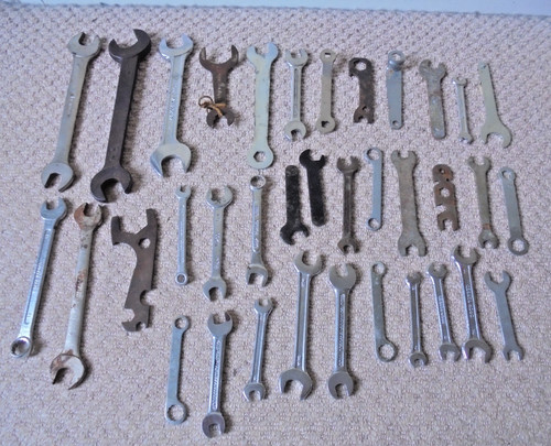 Old vintage spanners joblot - vintage,