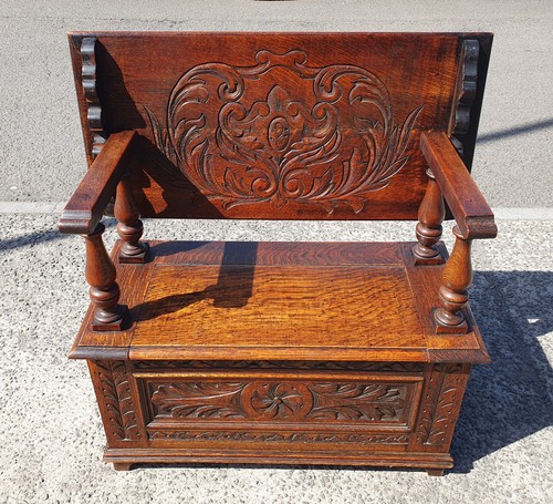 Antique carved solid oak - antique,