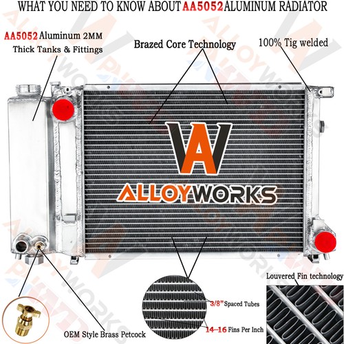 Row aluminum radiator for - row,
