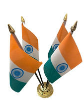 India Indian 4 Flag Flags Desk