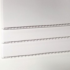 Matt White PVC Bathroom Cladding Shower Wet Wall Panels Ceiling Kitchen 8mm