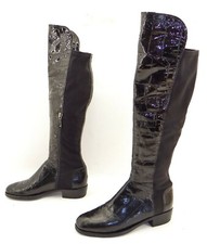 Kennel & Schmenger black boots stretch boots women's shoes leather size 36.5