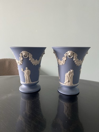 Pair 1969 wedgwood pale - pair,