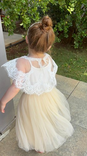 Ivory tulle and lace - tulle,