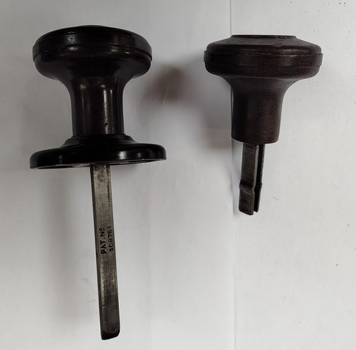 Reclaimed brown round bakelite - reclaimed,