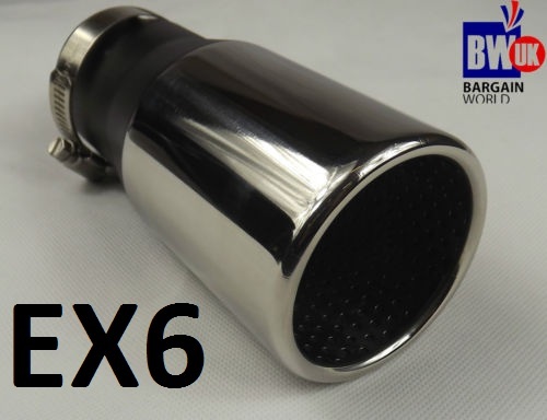 Stainless steel round exhaust - steel,
