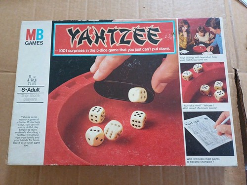 Vintage yahtzee dice game - dice,