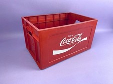 Original Vintage c1980s Coca Cola Plastic Storage Bottle Crate With Divider Coke