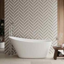 British Baths Lingdale Freestanding White Acrylic Slipper Bath 1500mm x 750mm