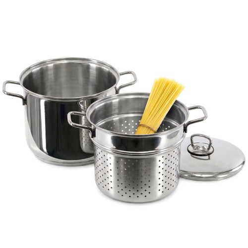 Stainless steel pasta pot - steel,