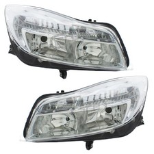 Vauxhall Insignia 2008-2014 Headlights Headlamps Chrome 1 Pair Left & Right Side