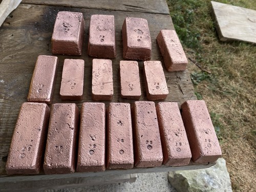 Pure copper ingots - pure,