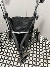 3 Wheeled Walker Aluminum  2 months old. Grey With Black Attached Shopping Bag.