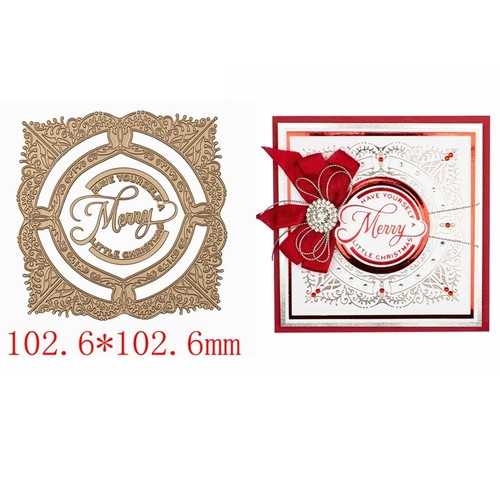 Square frame merry christmas - frame,