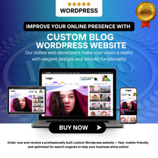 Custom Blog Wordpress Website - Professional and Responsive Web Design