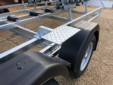 Bolt on side step for boat