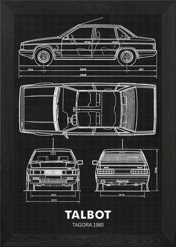 Talbot tagora 1980 framed - 1980, wall