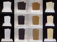 10 x Greeting Card Blanks & Envelopes - Straight Edge - Choose Colour & Quantity