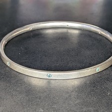 Rare 19g Sterling silver blue