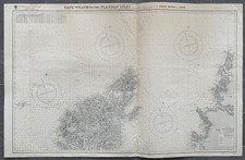 1912 (1944) Antique Map; Admiralty Chart 2386 Hebrides. Cape Wrath to Flannan Is