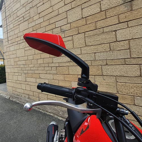Pair motorcycle side mirrors - side,