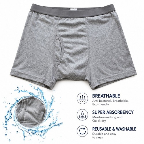 Men cotton incontinence pants - men,
